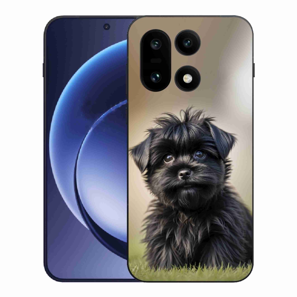 Zselés borítás mmCase a One Plus 15 készülékhez - aranyos fekete kutya