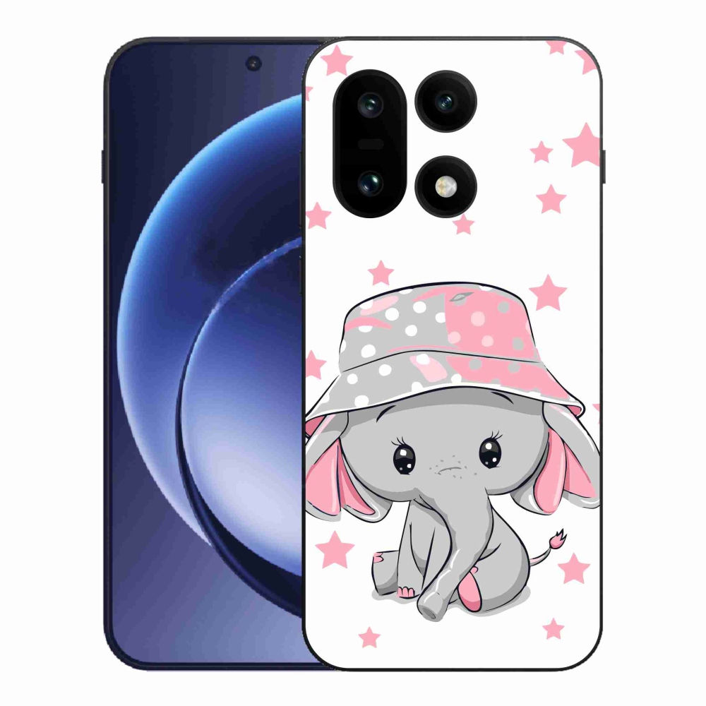 Zselés tok mmCase a One Plus 15 készülékhez - rózsaszín elefánt