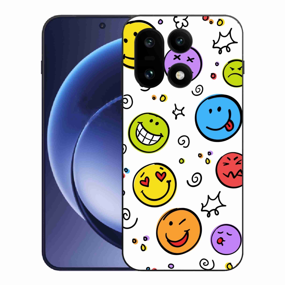 Zselés borítás mmCase a One Plus 15 készülékhez - smiley-k