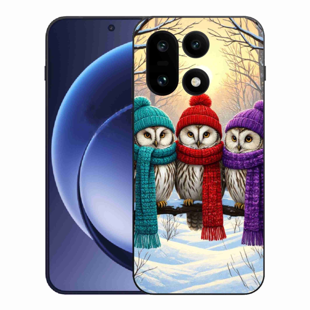 Zselés borítás mmCase a One Plus 15 készülékhez - bagoly barátok