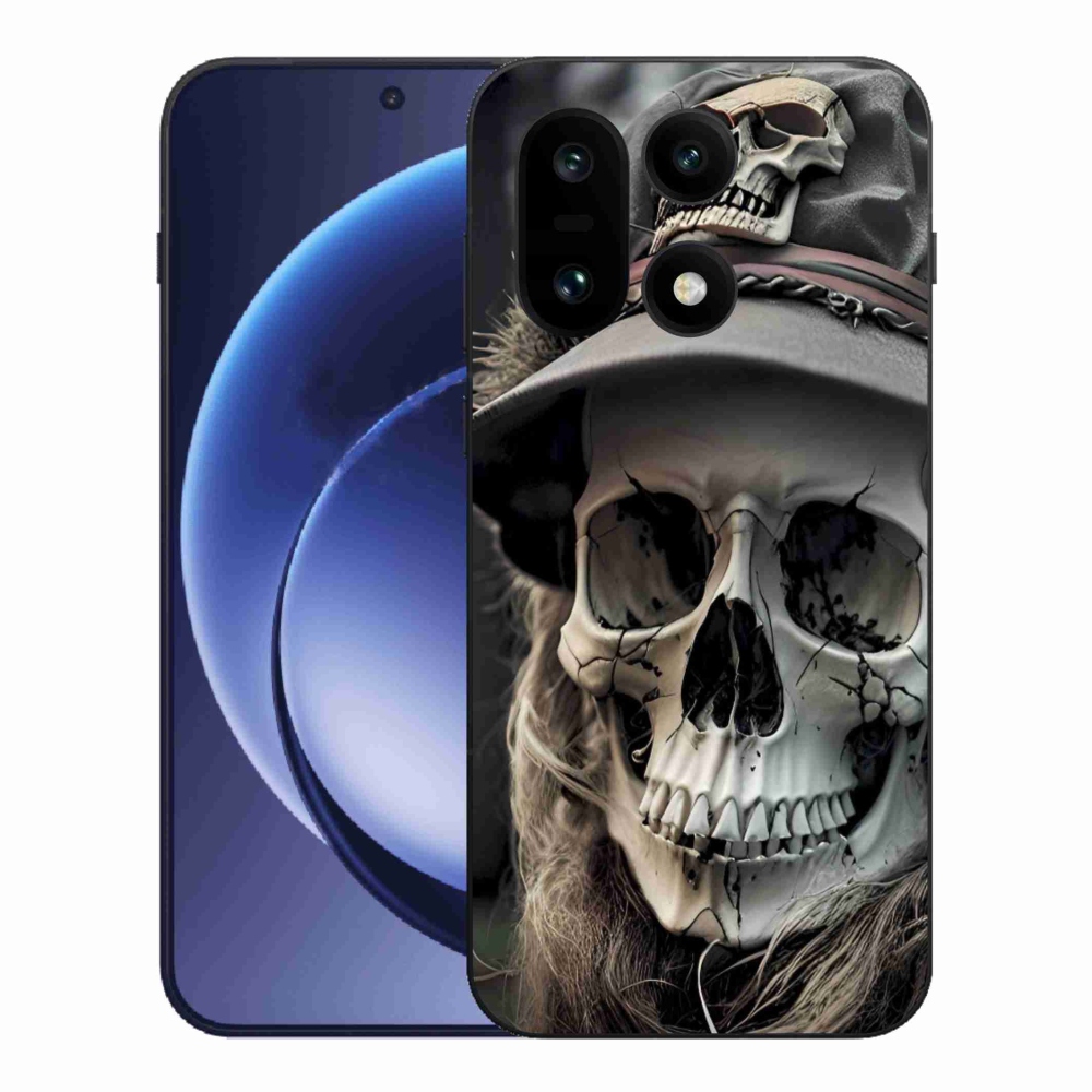 Zselés tok mmCase a One Plus 15 készülékhez - sötét koponya