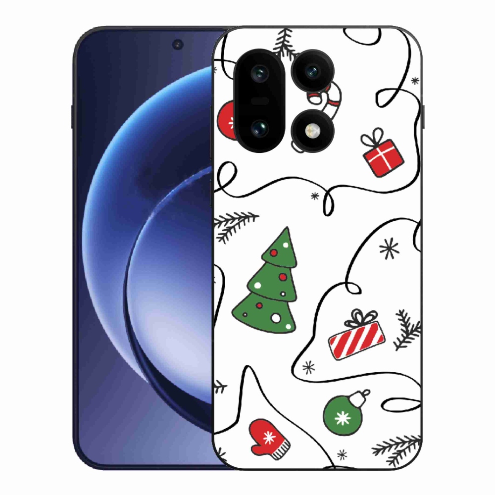 Zselés borító mmCase a One Plus 15 készülékhez - karácsonyi motívumok