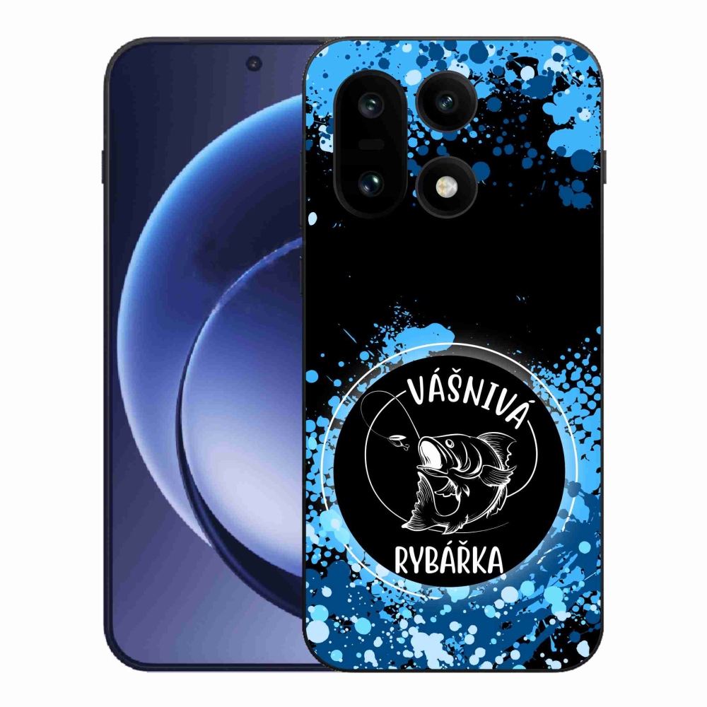 Gél borítás mmCase for One Plus 15 - szenvedélyes halásznő fekete háttérrel