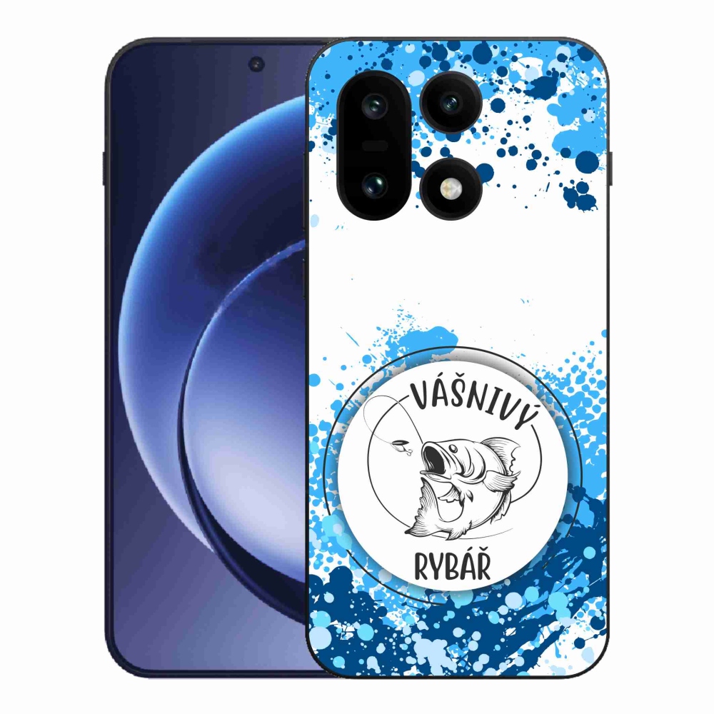 Gél borító mmCase on One Plus 15 - szenvedélyes halász fehér háttérrel