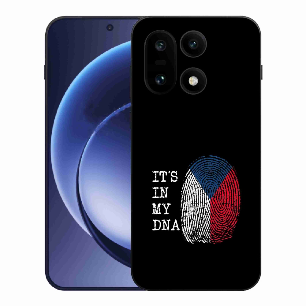 Gél borítás mmCase on One Plus 15 - zászlós ujjlenyomat fekete háttérrel