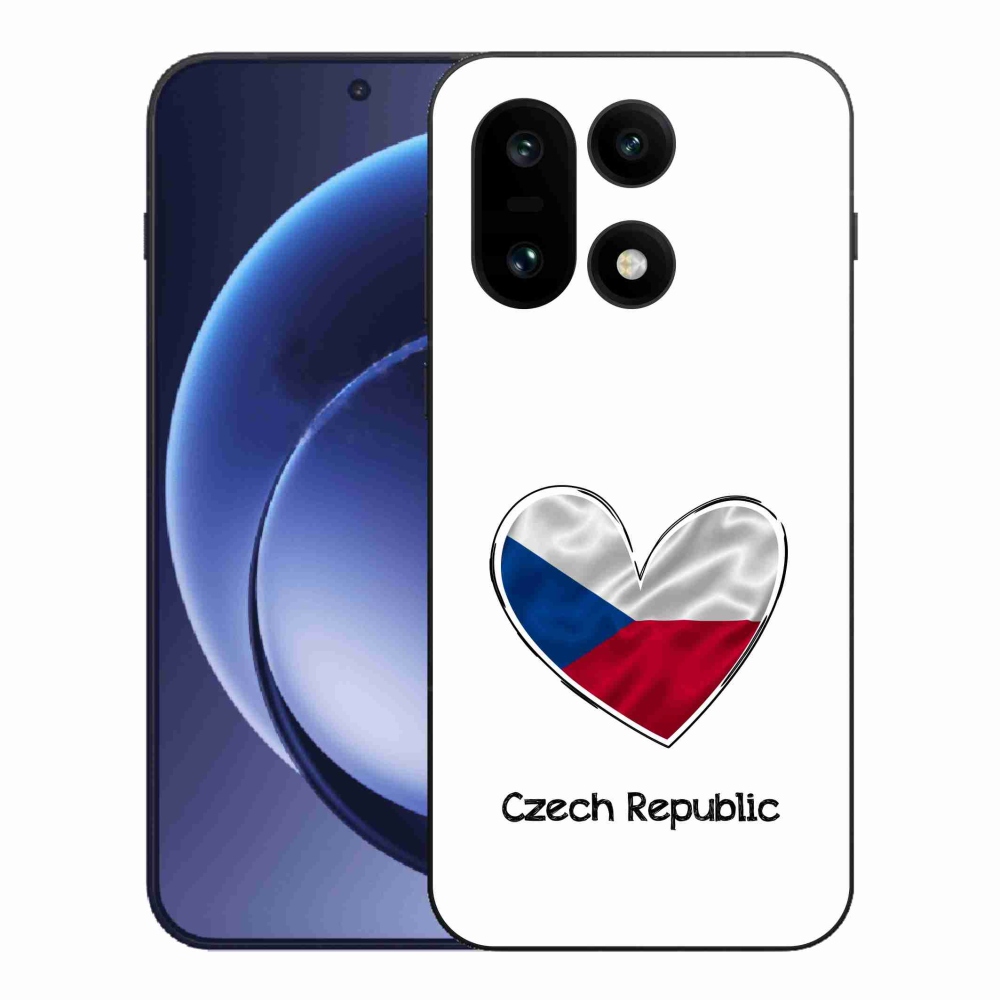 Gél borító mmCase on One Plus 15 - zászló szív fehér háttérrel