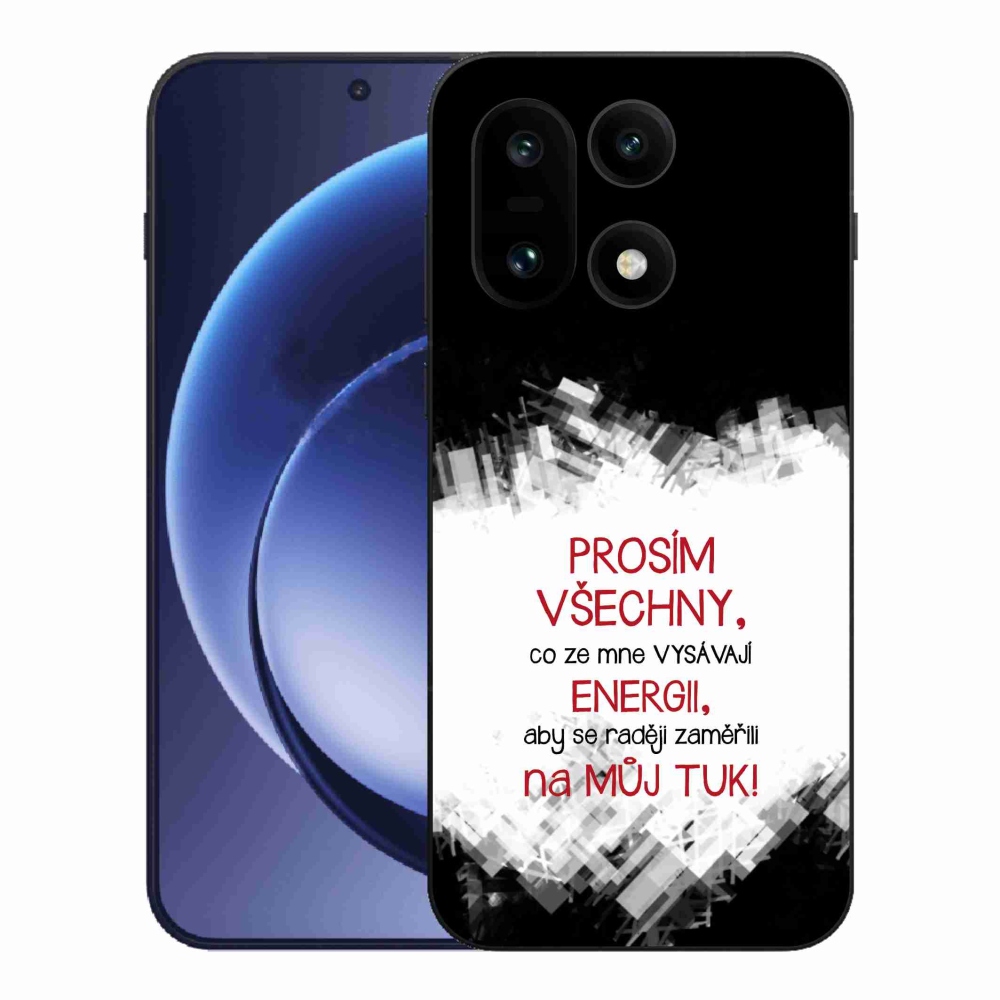 Zselés borító mmCase a One Plus 15-öshöz - vicces szöveg 1 piros