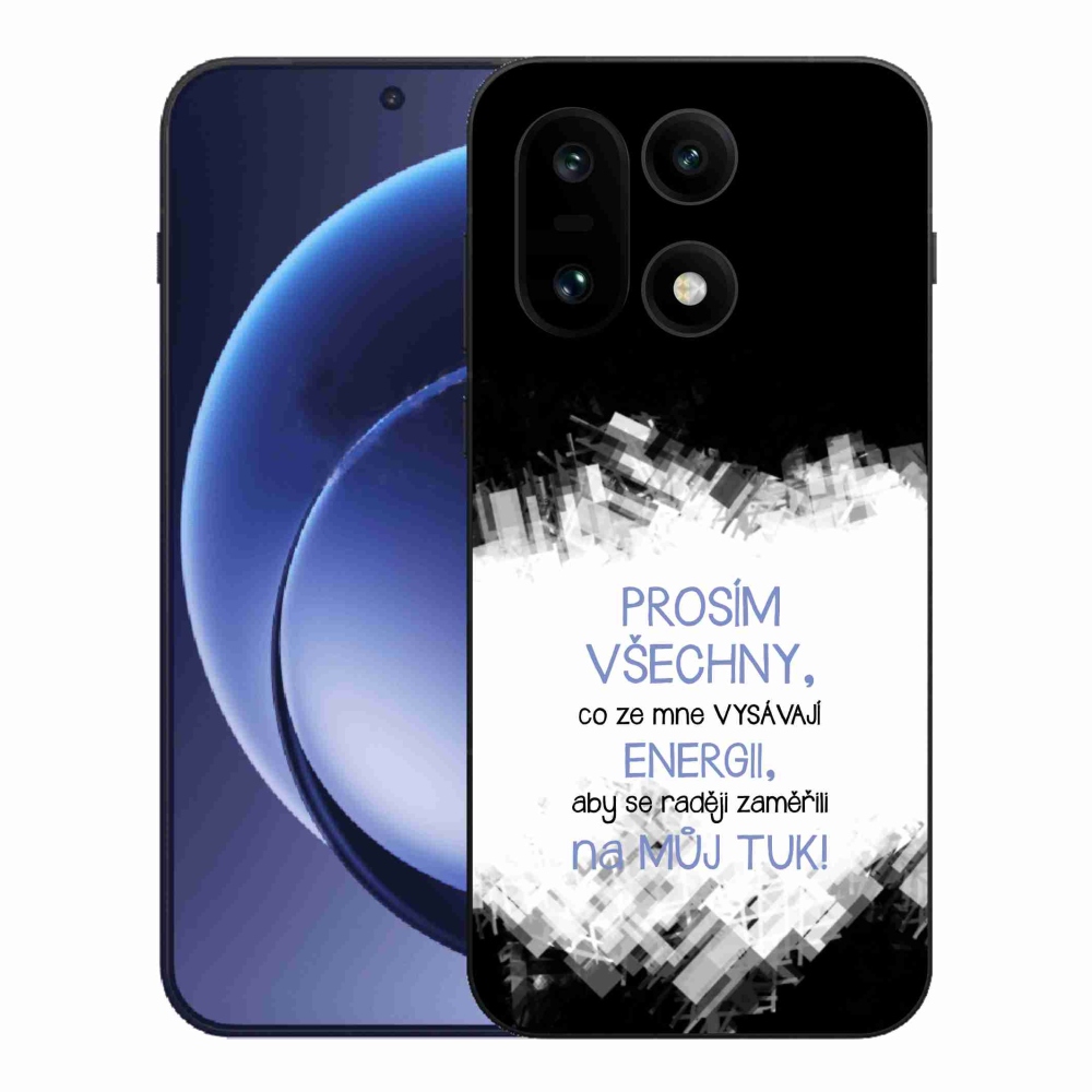 Zselés borító mmCase a One Plus 15-öshöz - vicces szöveg 1 kék