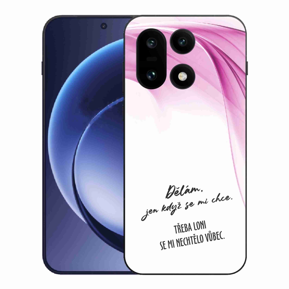 Zselés borító mmCase a One Plus 15-hez - vicces szöveg 12 fehér háttér
