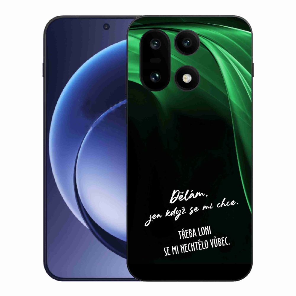 Gél borító mmCase a One Plus 15-hez - vicces szöveg 12 fekete háttér