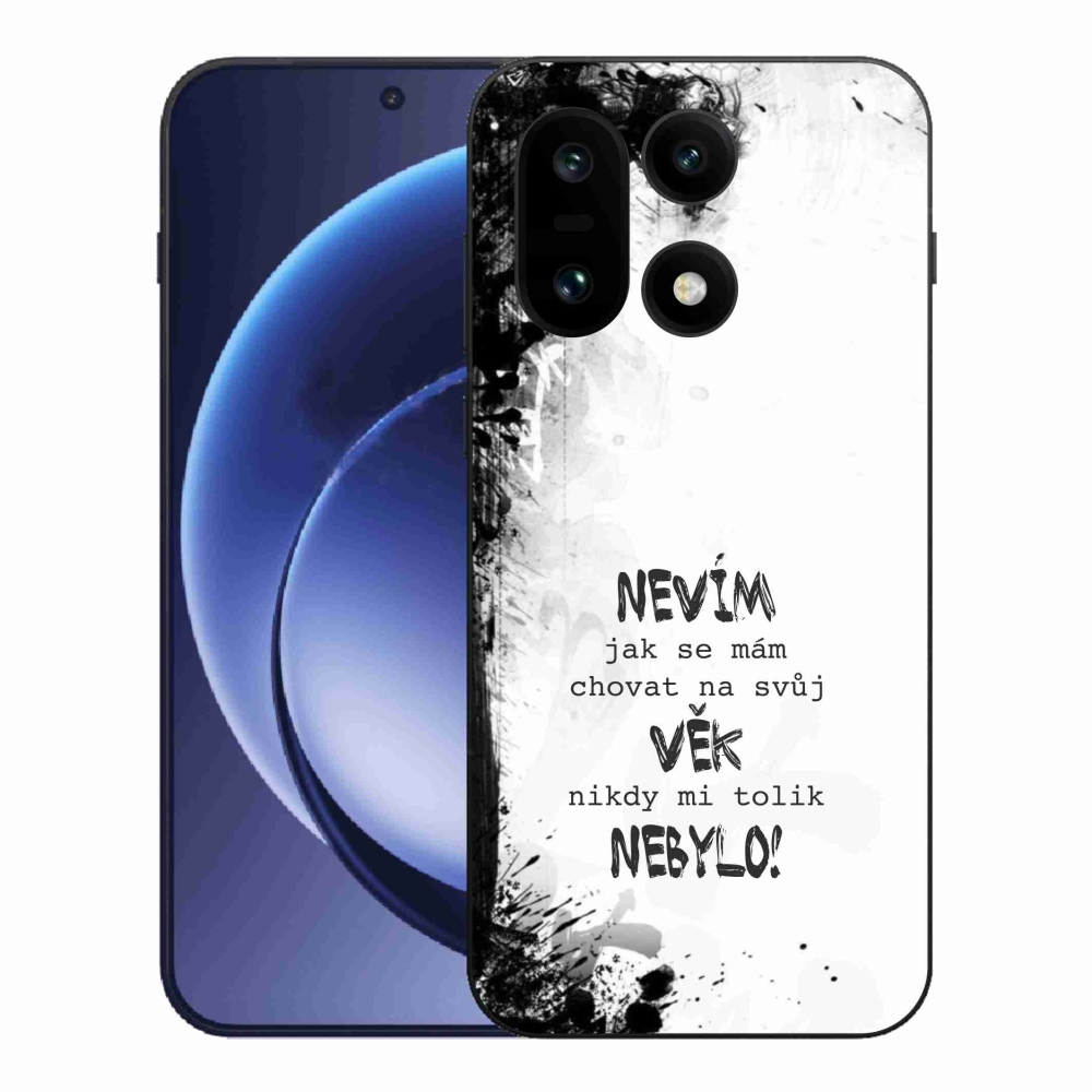 Zselés borító mmCase a One Plus 15 készülékhez - vicces szöveg 14 fehér háttér