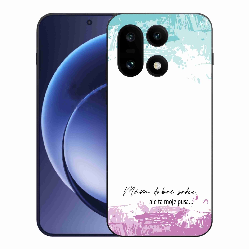 Zselés borító mmCase a One Plus 15-hez - vicces szöveg 3 fehér háttér