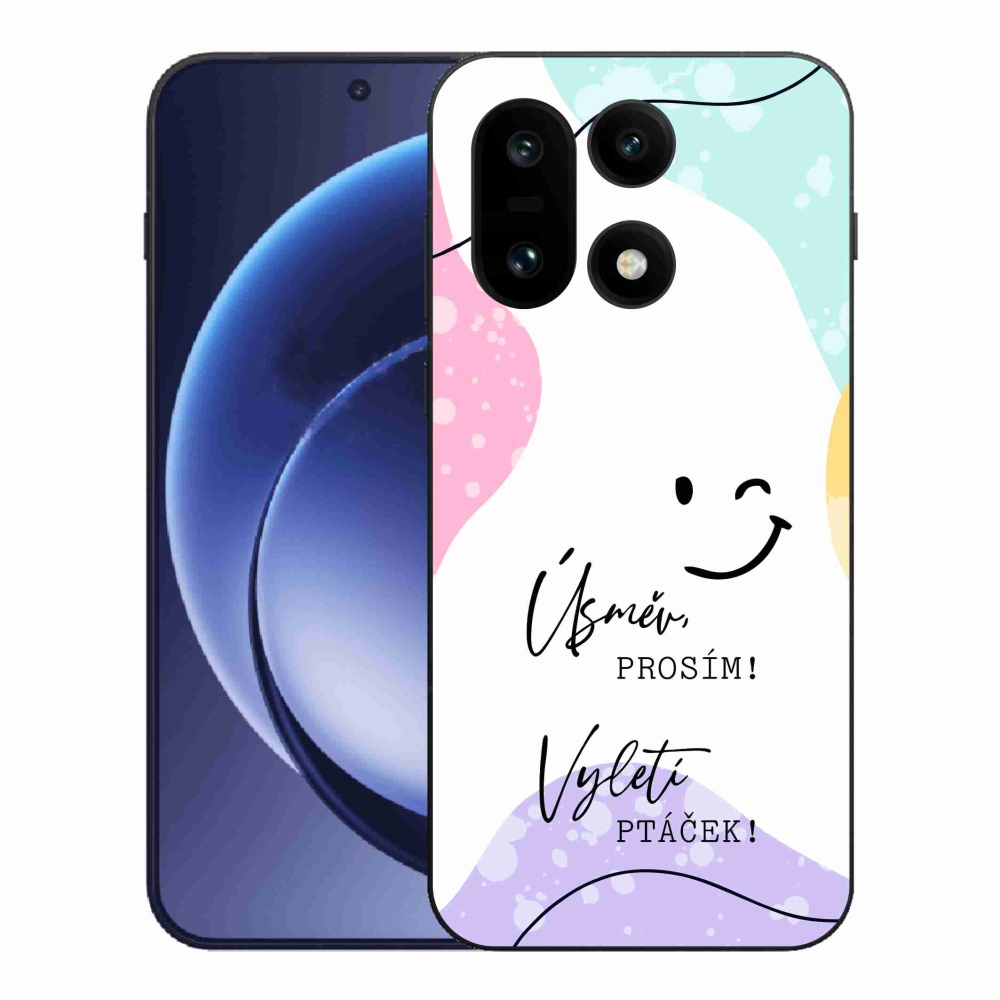 Gél borító mmCase a One Plus 15-hez - vicces szöveg 4 fehér háttér
