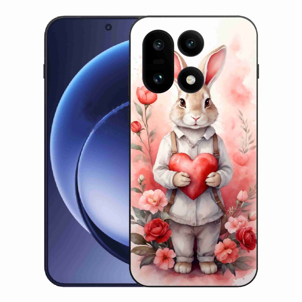 Zselés borítás mmCase a One Plus 15-öshöz - nyúl szívvel