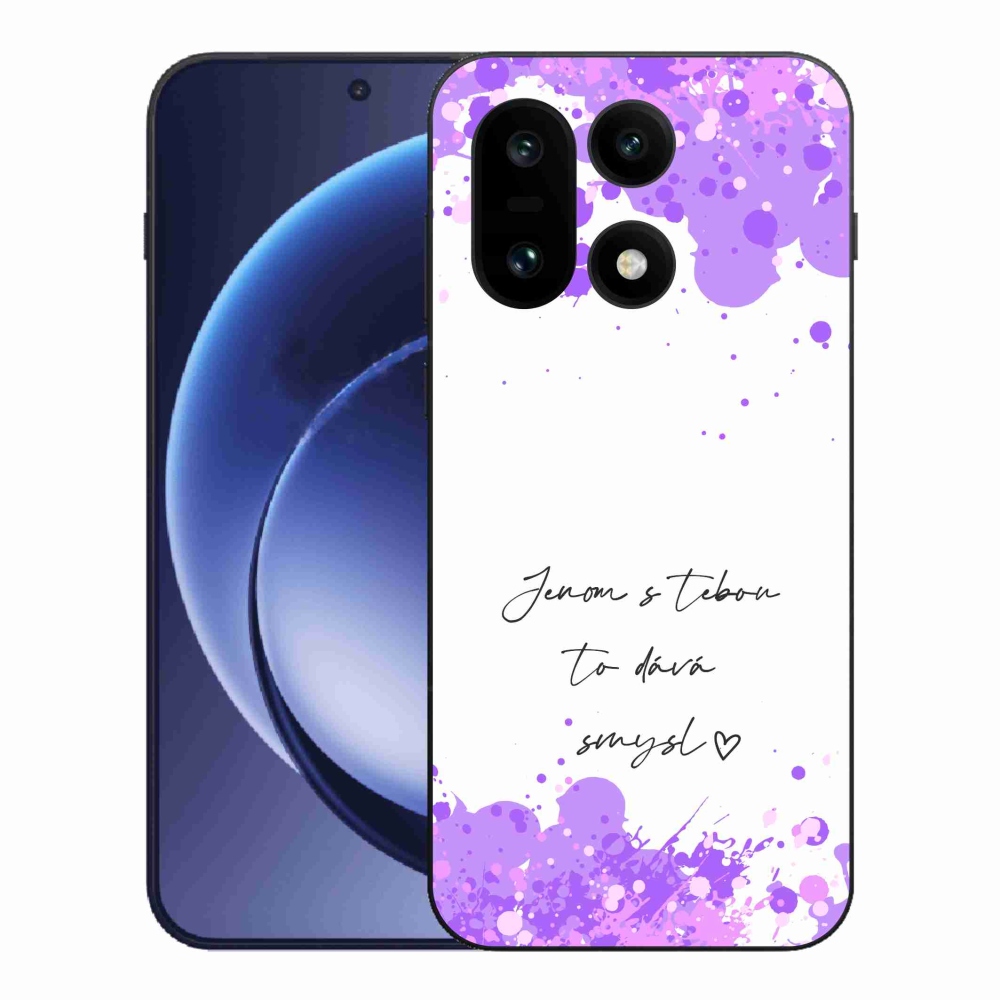 Gél borító mmCase One Plus 15 - szerelem szöveg fehér háttérrel