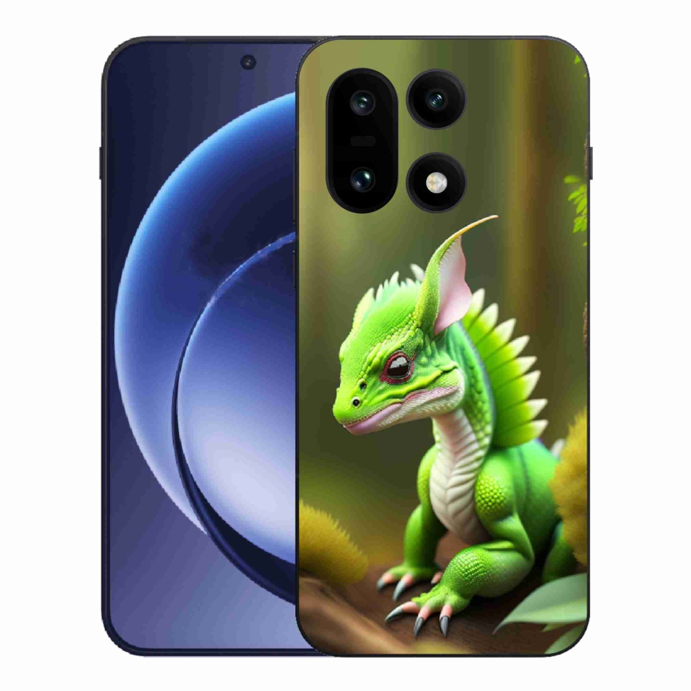 Zselés tok mmCase a One Plus 15 készülékhez - zöld sárkány