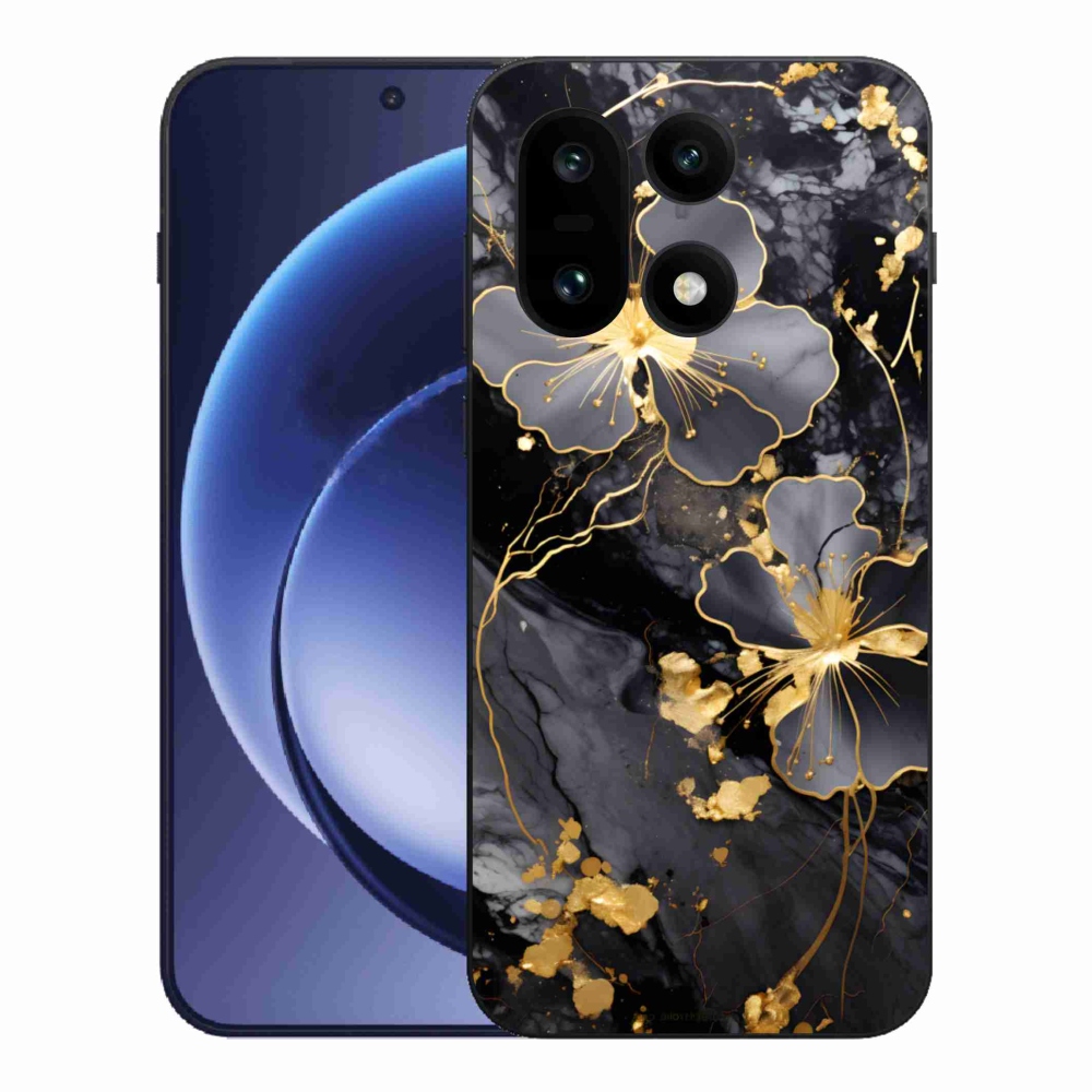 Zselés tok mmCase a One Plus 15 készülékhez - arany virágok