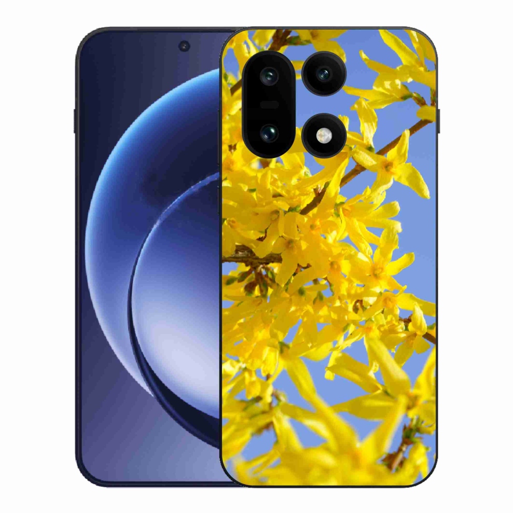 Zselés tok mmCase a One Plus 15-öshöz - sárga virágok