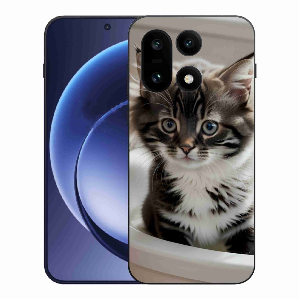 Zselés borítás mmCase a One Plus 15 készülékhez - kíváncsi cica