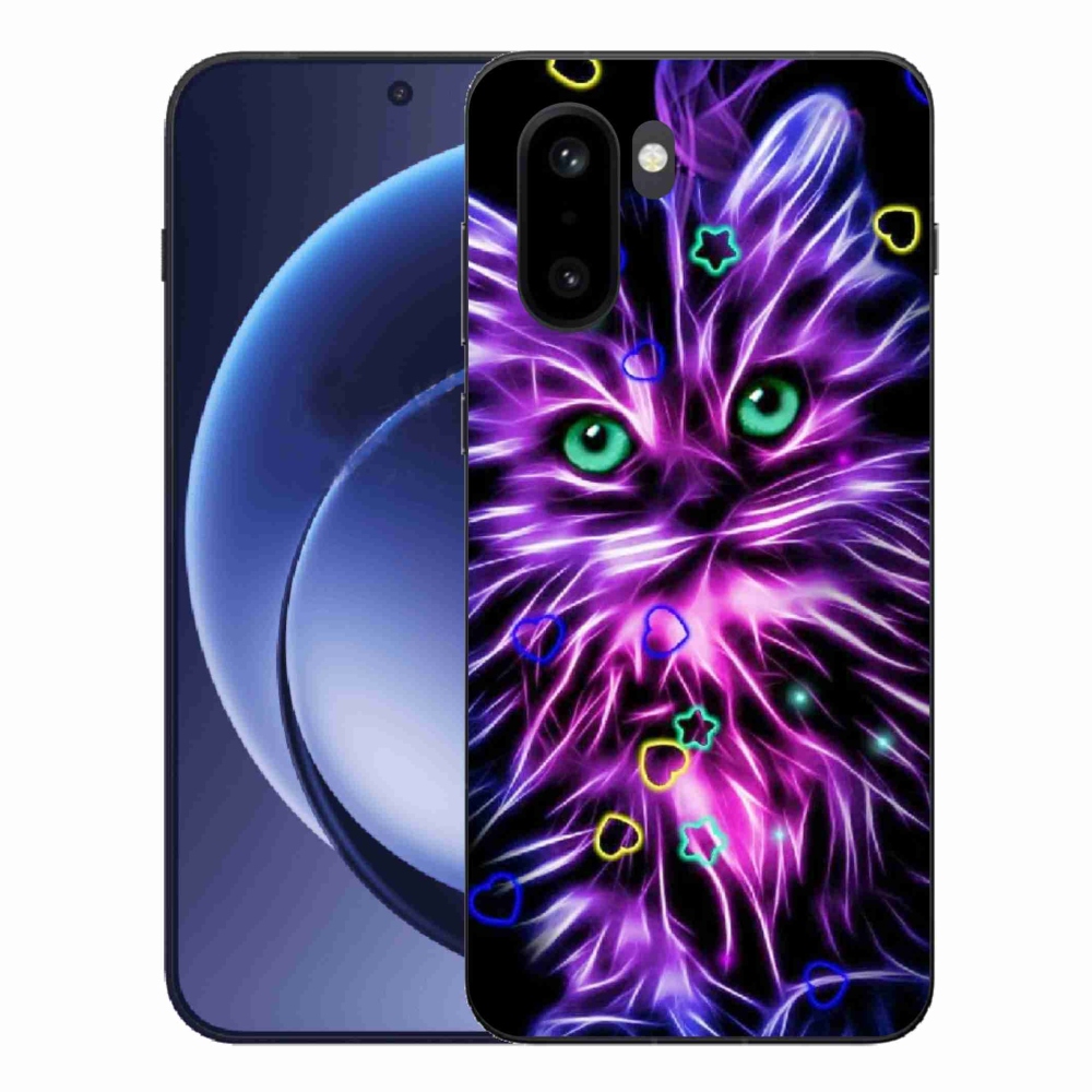 Zselés tok mmCase a One Plus 15R készülékhez - absztrakt macska