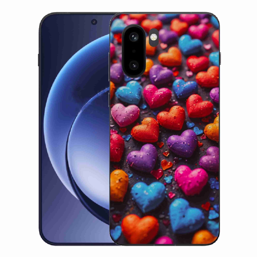 Zselés borítás mmCase a One Plus 15R készülékhez - színes szív