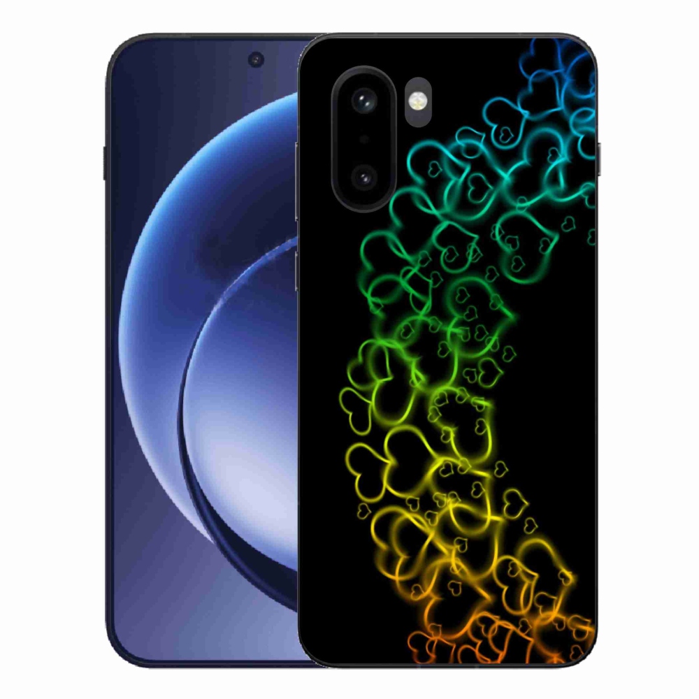 Zselés tok mmCase a One Plus 15R készülékhez - színes szívek