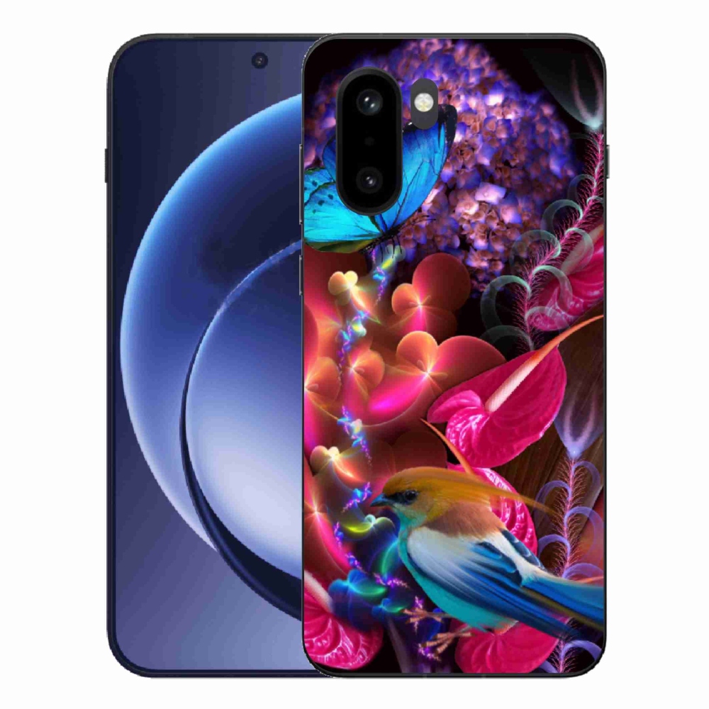 Zselés tok mmCase a One Plus 15R készülékhez - színes virágok