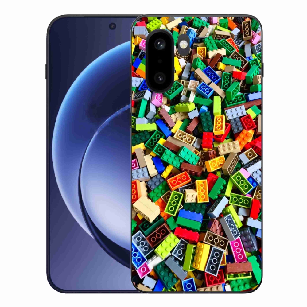 Zselés borítás mmCase a One Plus 15R-hez - színes építőelemek