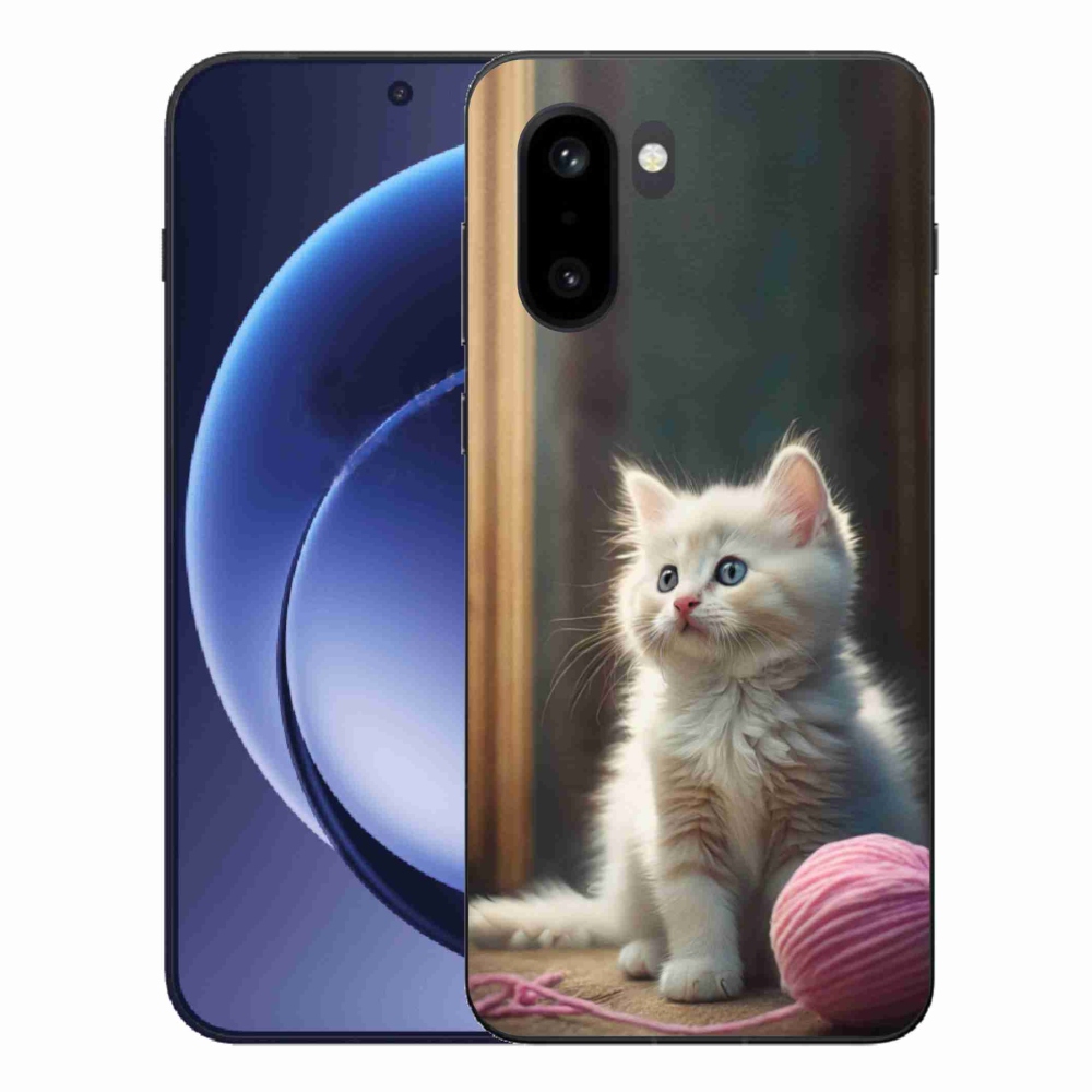 Zselés borítás mmCase a One Plus 15R készülékhez - fehér cica 2