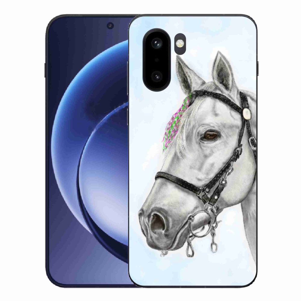 Zselés tok mmCase a One Plus 15R-hez - fehér ló 1