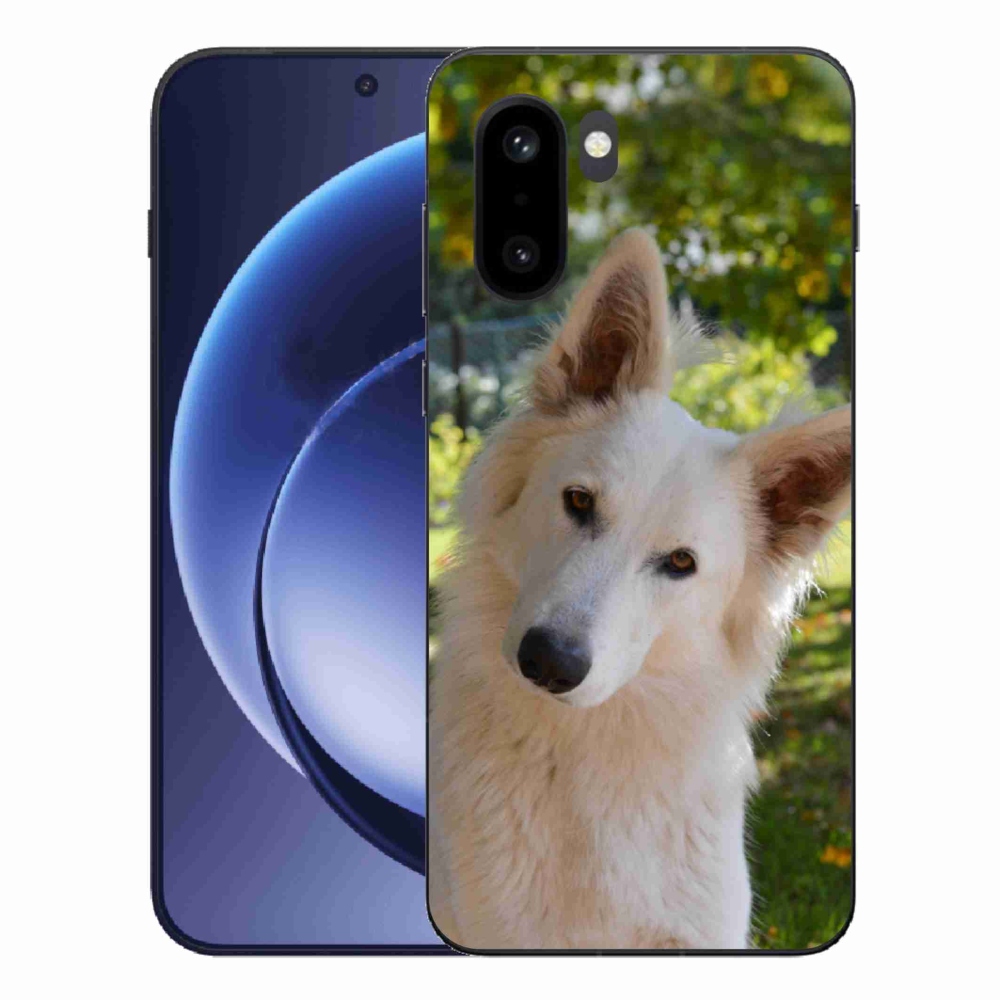 Gél védőhuzat mmCase for One Plus 15R - Fehér svájci juhász 1