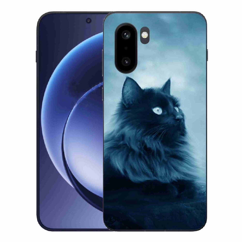 Zselés tok mmCase a One Plus 15R készülékhez - fekete cat 1