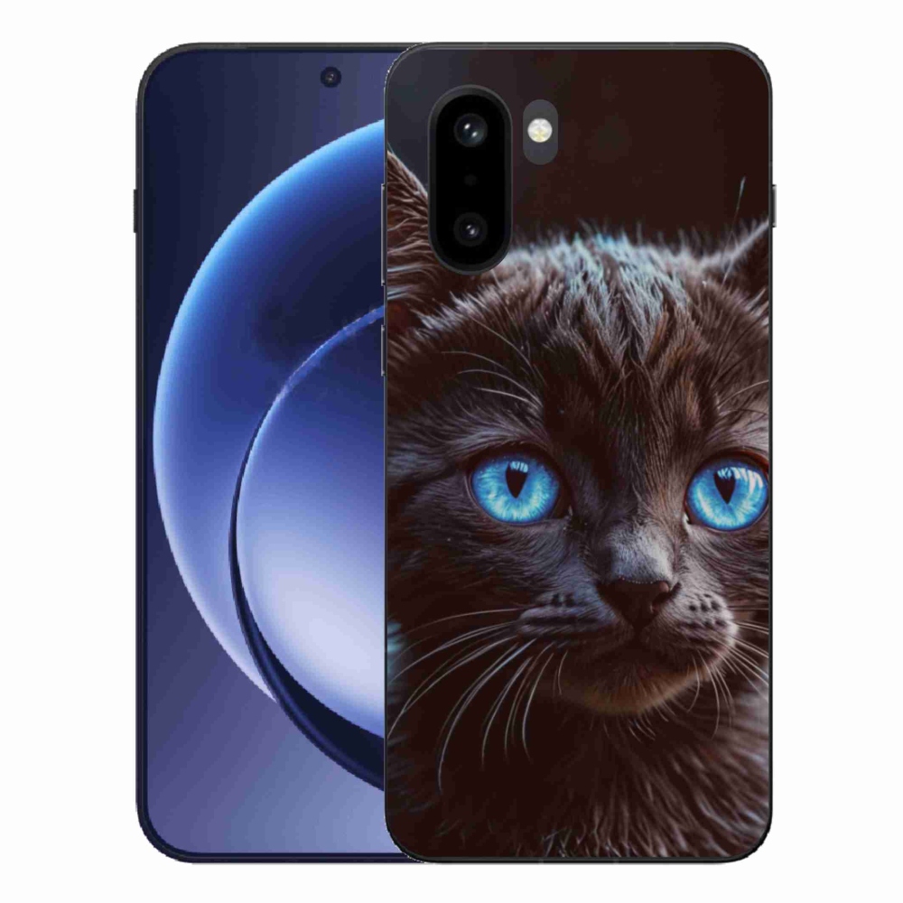 Zselés borítás mmCase a One Plus 15R készülékhez - fekete cica 2