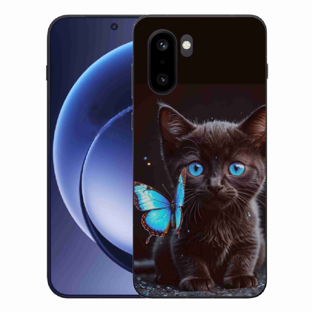Zselés borítás mmCase a One Plus 15R készülékhez - fekete cica 3