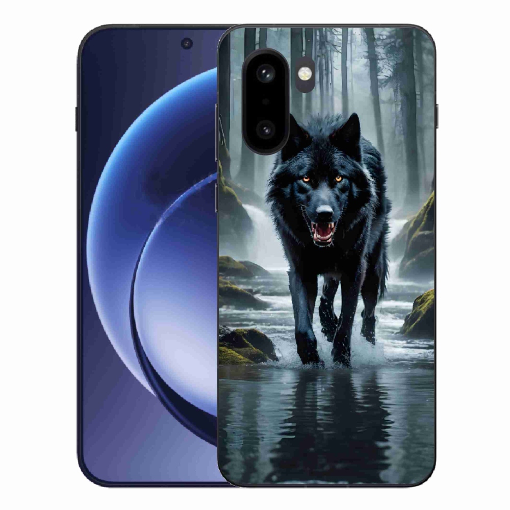 Zselés tok mmCase One Plus 15R készülékhez - fekete farkas