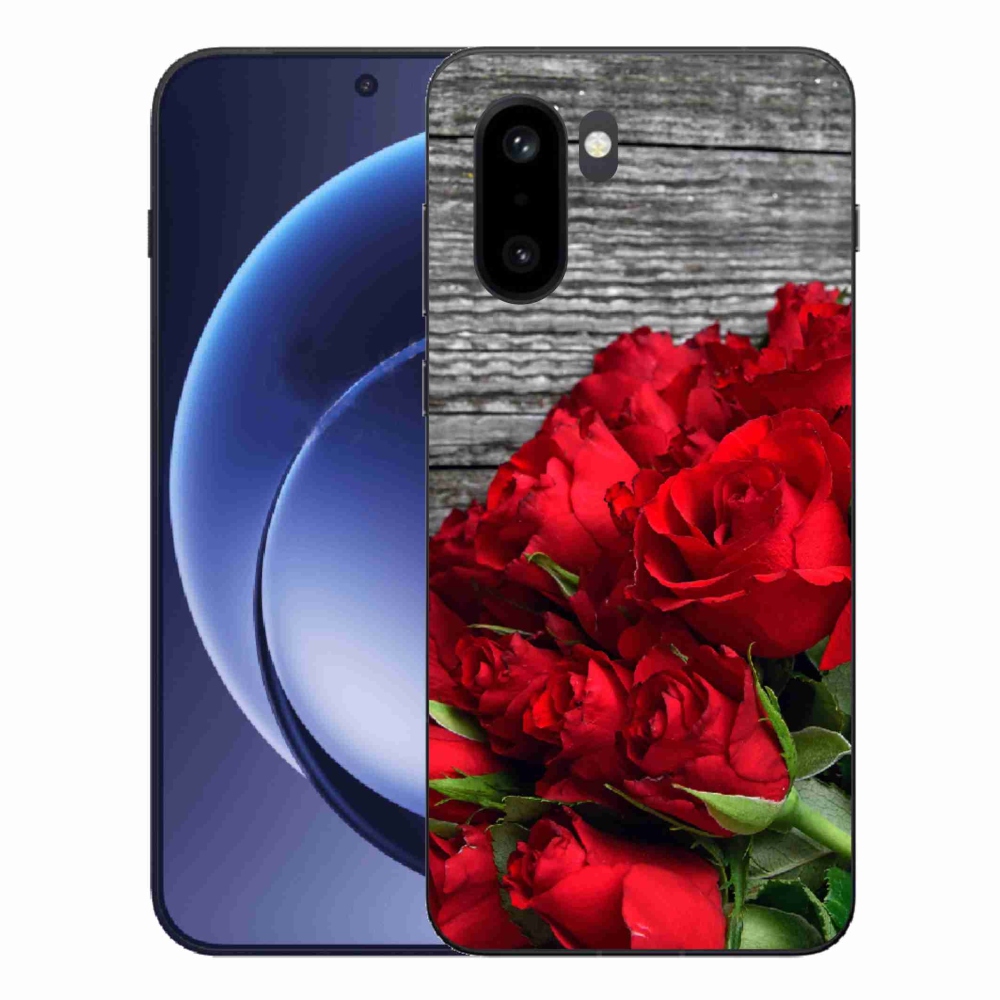 Zselés tok mmCase a One Plus 15R készülékhez - piros rózsa