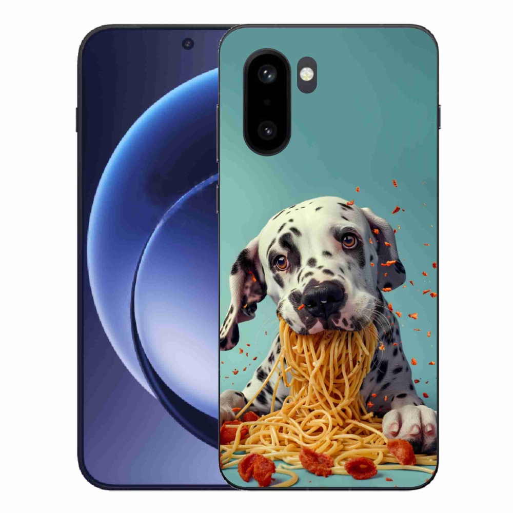 Zselés borítás mmCase a One Plus 15R készülékhez - Dalmát és spagetti