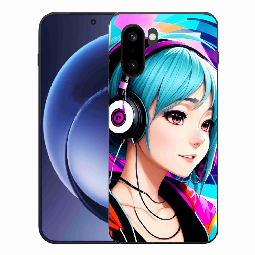 Zselés borítás mmCase One Plus 15R - lány fejhallgatóval