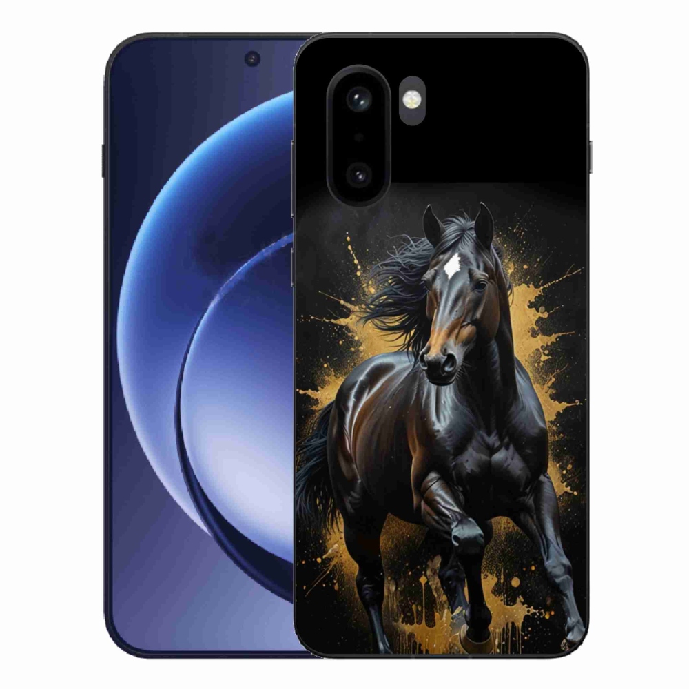 Zselés borítás mmCase for One Plus 15R - elegáns fekete ménes