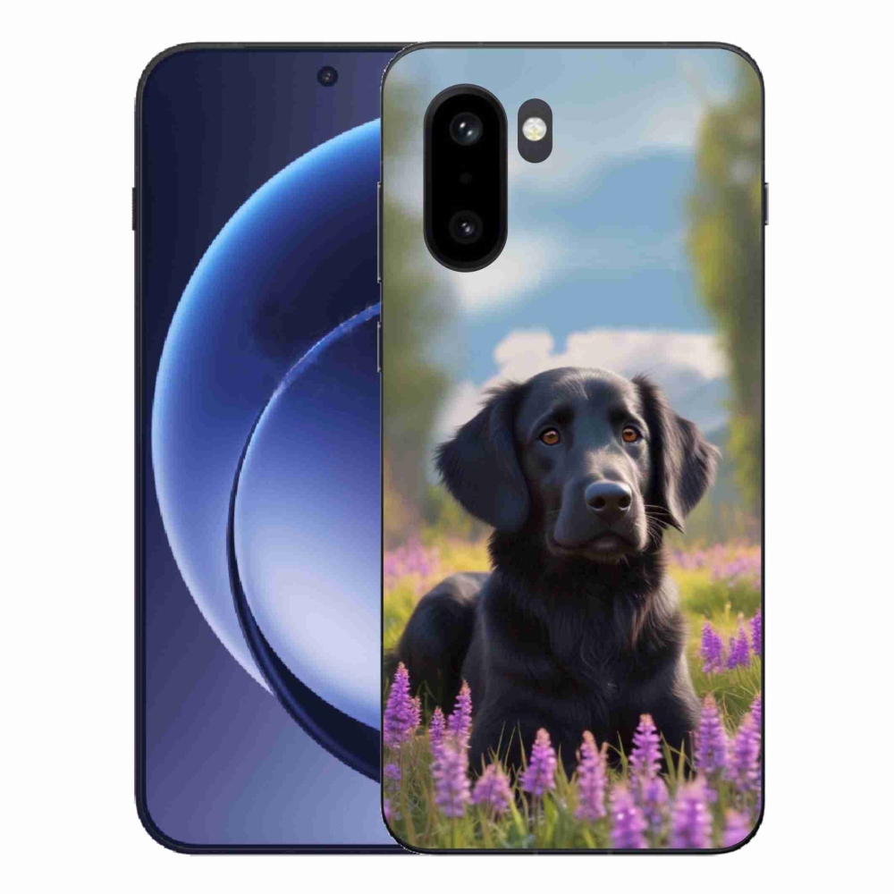 Zselés borítás mmCase a One Plus 15R készülékhez - elegáns fekete retriever