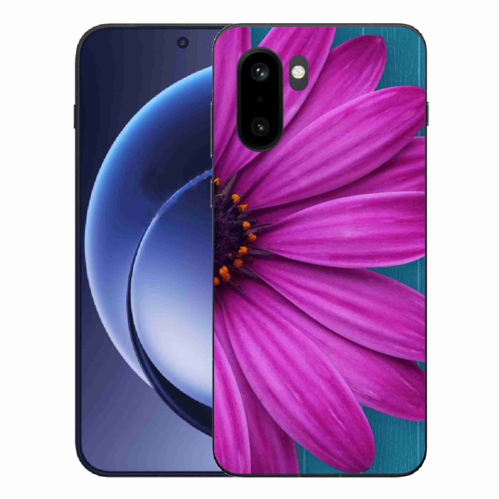 Zselés tok mmCase a One Plus 15R készülékhez - lila margaréta