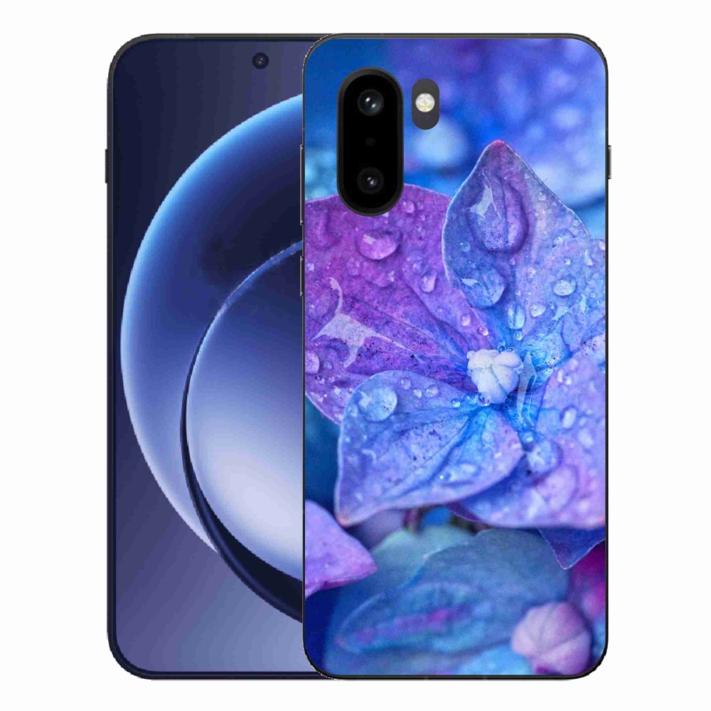 Zselés tok mmCase One Plus 15R készülékhez - lila virág