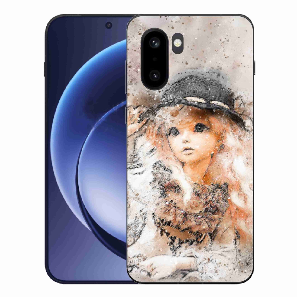 Zselés borítás mmCase for One Plus 15R - lány sapkával