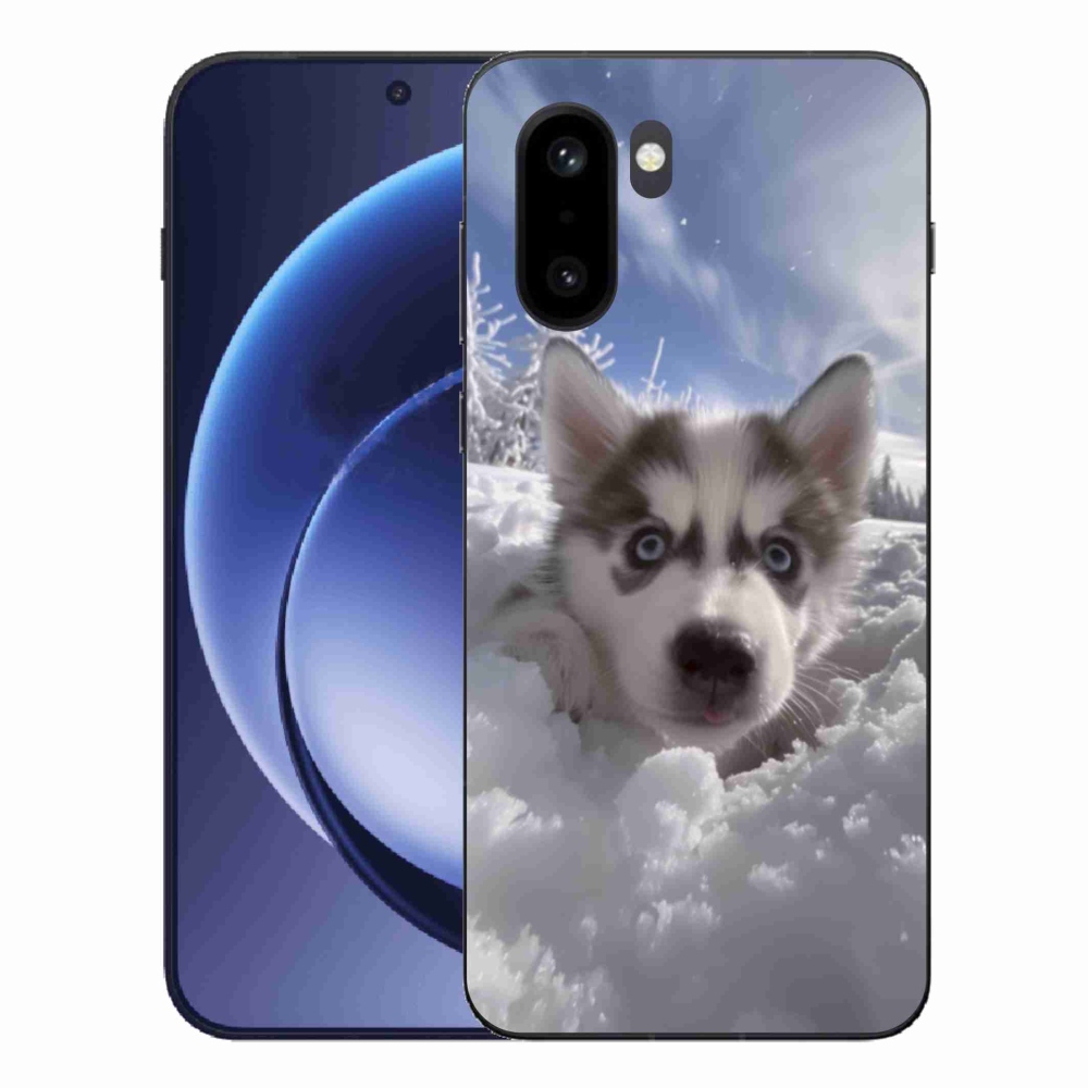 Zselés borítás mmCase for One Plus 15R - husky a hóban