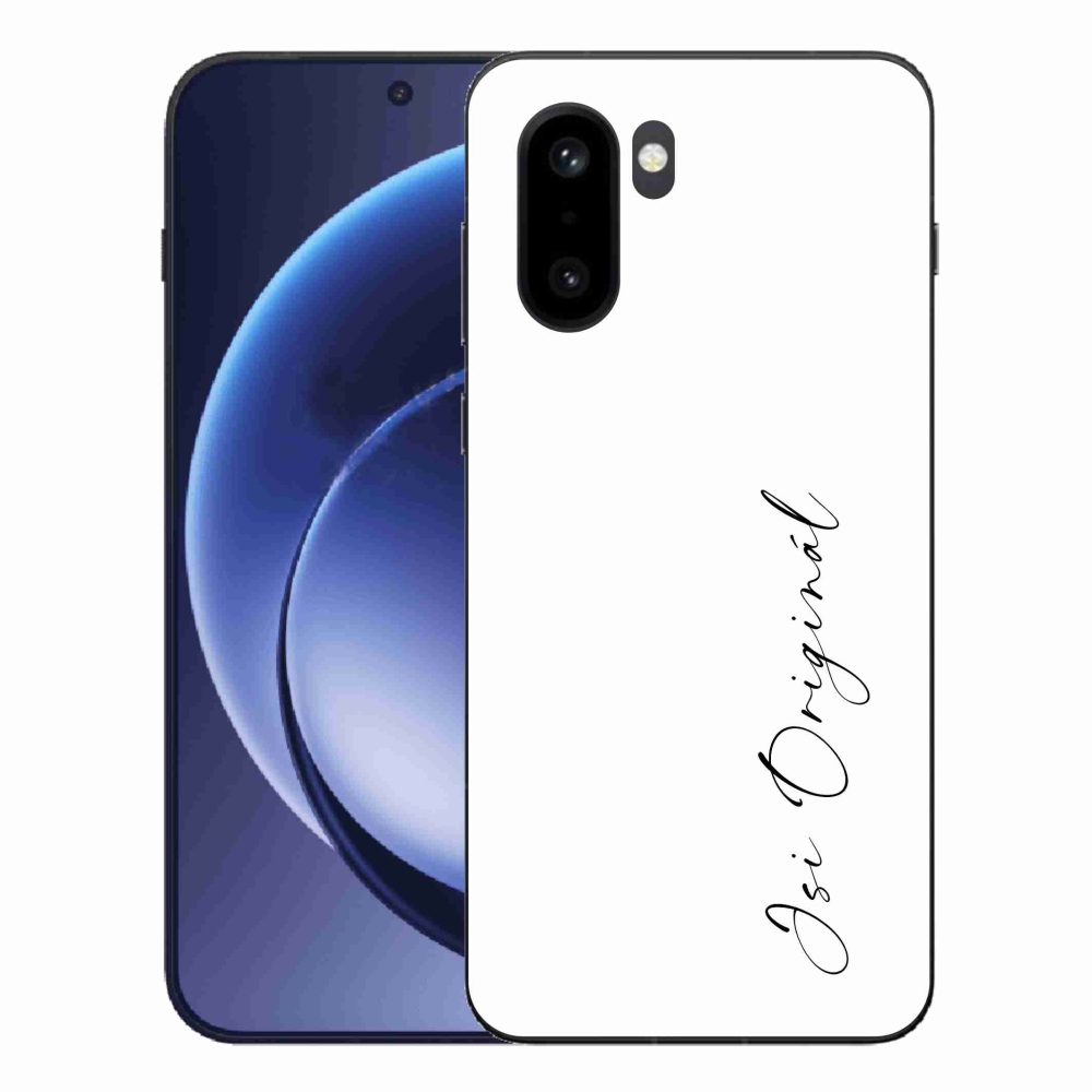 Gél borítás mmCase a One Plus 15R-en - te vagy az eredeti fehér háttér