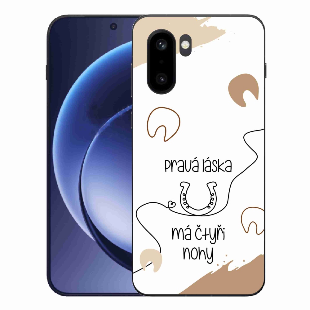 Gél borító mmCase a One Plus 15R készülékhez - Ló motívum fehér háttér