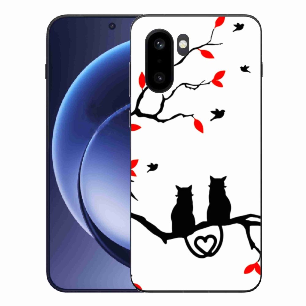 Zselés borítás mmCase a One Plus 15R készülékhez - macska szeretet