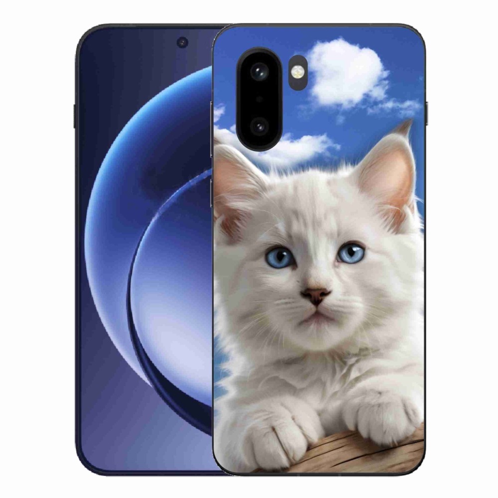 Zselés borítás mmCase a One Plus 15R készülékhez - cica és felhők