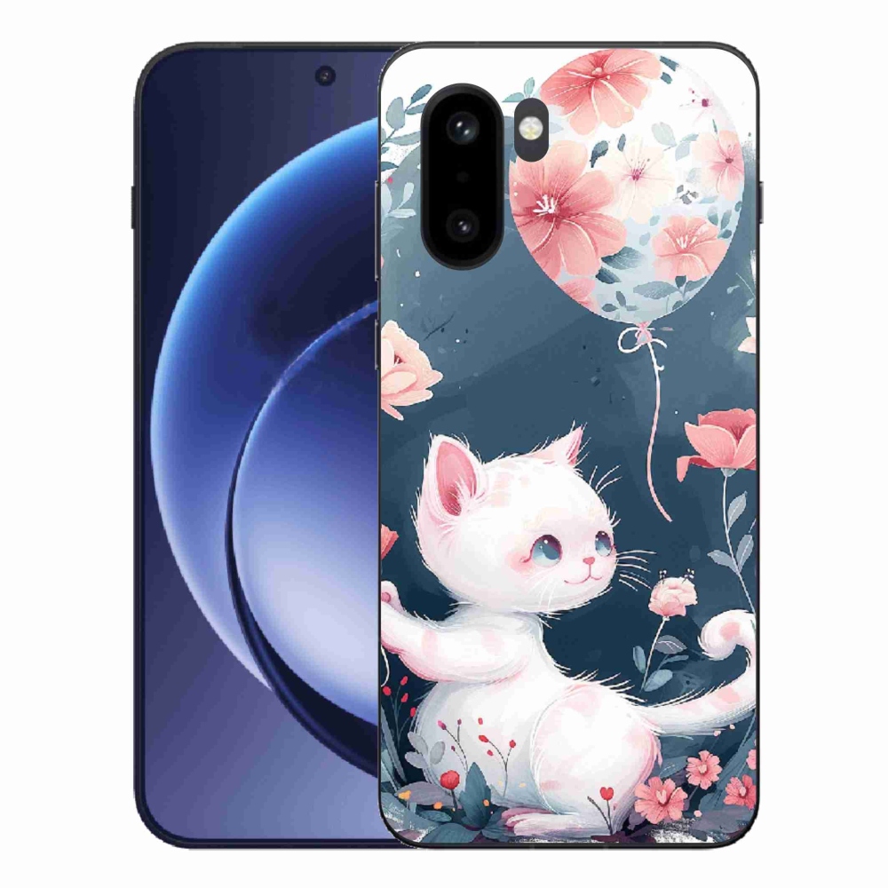 Zselés borítás mmCase for One Plus 15R - cica léggömbbel