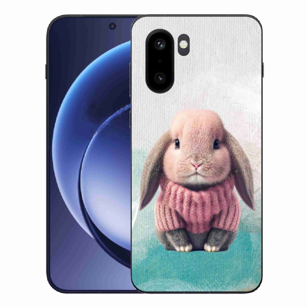 Zselés borítás mmCase a One Plus 15R-hez - nyúl pulóverben